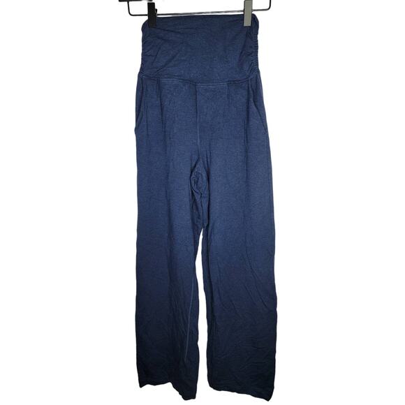 Lululemon Take It Easy Wide Legged Heathered Mod Blue Lounge Pants - Picture 4 of 12